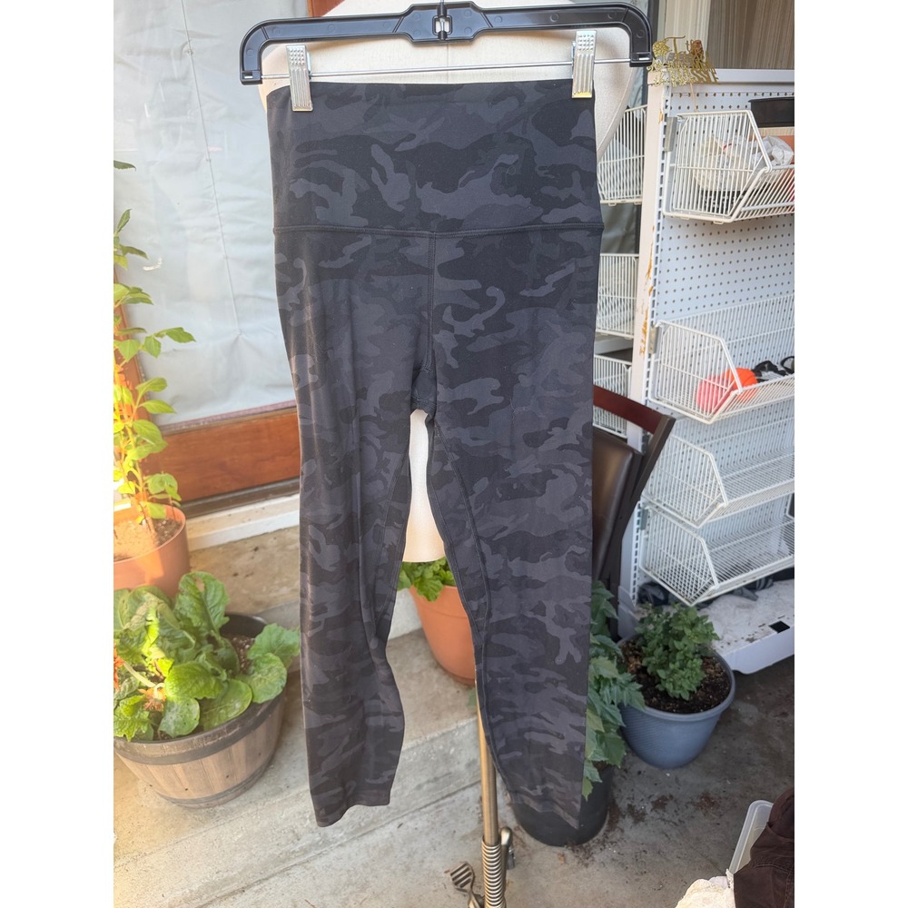 Lululemon Align High Rise 22' crop leggings 6 heritage 365 camo deep coal nulu - Picture 8 of 8